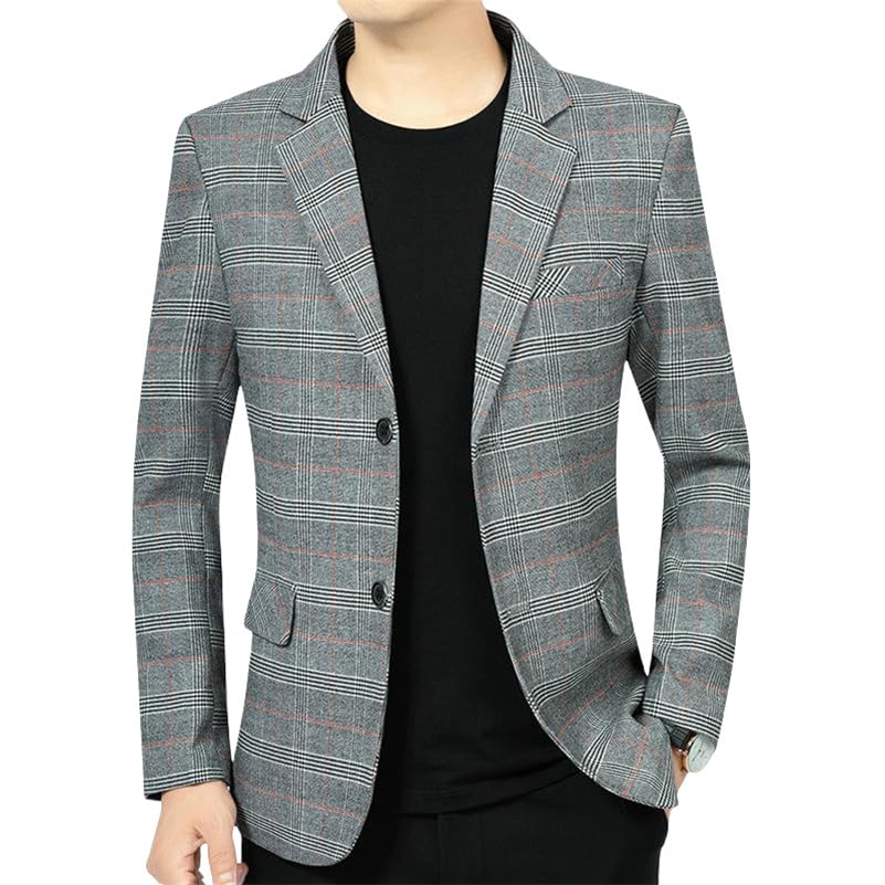 Blazer à rayures homme costume business casual printemps automne veste chic