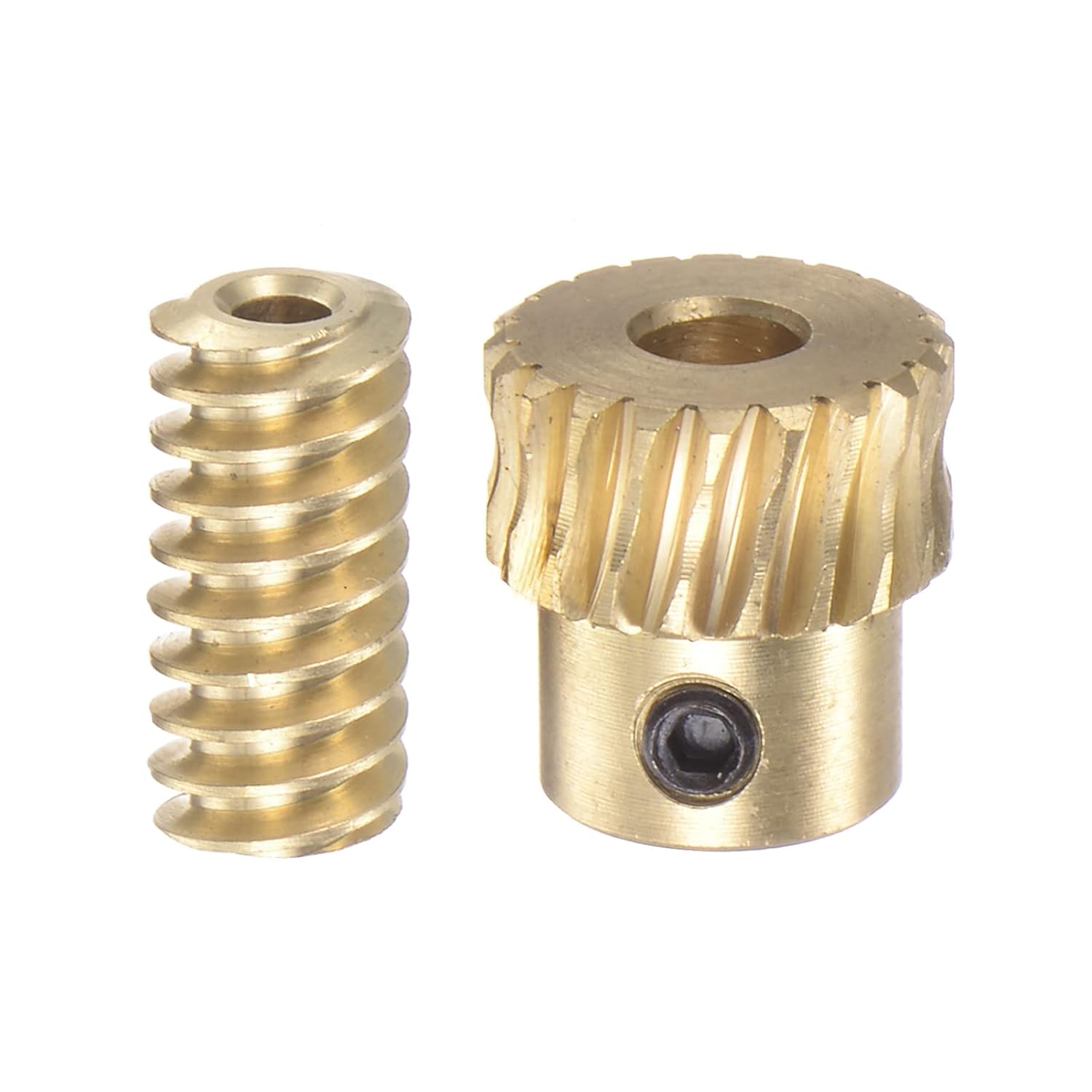 HARFINGTON Worm Gear Set Brass 0.5 Modulus 20T 201 Reduction Rate 3mm