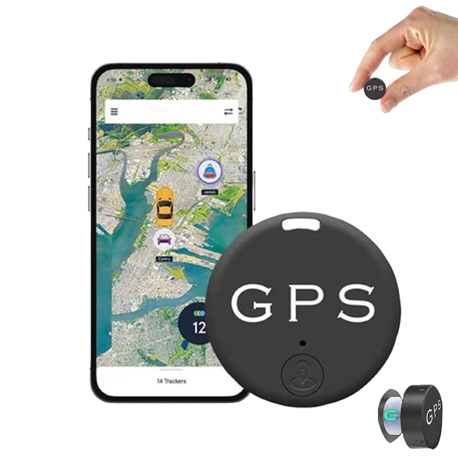 Promax Easyfind Mini Magnetic GPS Tracker, Strong Vehicle Tracking Anti-Lost Device for Car Hidden (5PCS)