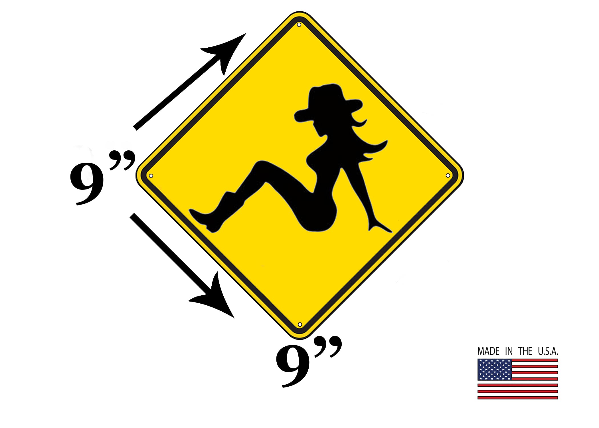 Amazon.com: Rogue River Tactical Funny Metal Warning Sexy Cowgirl