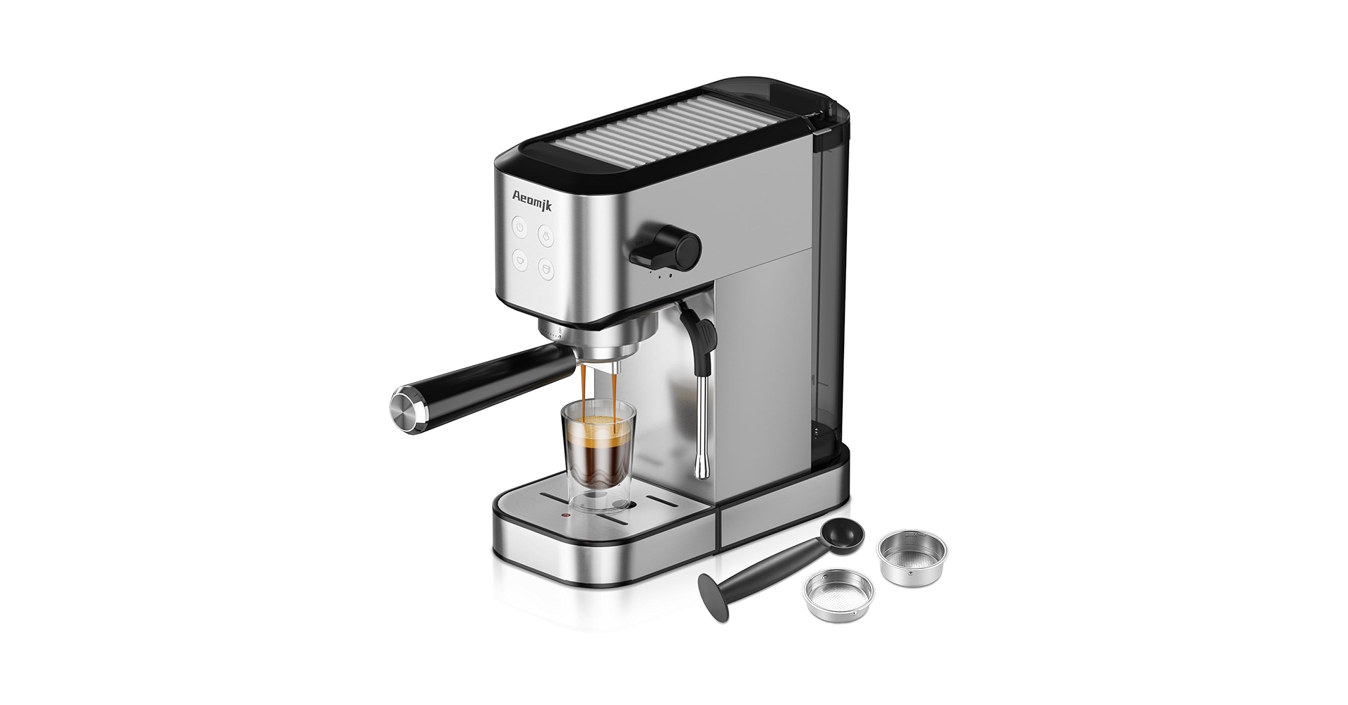 Aeomjk エスプレッソマシン ステンレス Amazon.com: Aeomjk Espresso Machine, 20 Bar Professional