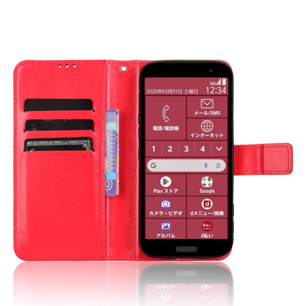 Amazon.co.jp: For らくらくスマートフォン F-53E 用の手帳型