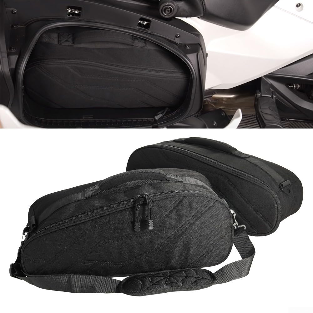 Sacoches de Selle pour Can-Am Spyder F3 F3T Limited 2016+, Oxford 900D, résistant aux intempéries, Rangement arrière avec poignées renforcées, Noir