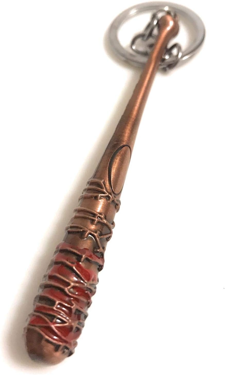 DW Lucille Negan's Bat, The Walking Dead Merchandise Keychain for Men Women Car Lucille Bat Keyring For Fans Of Negan.