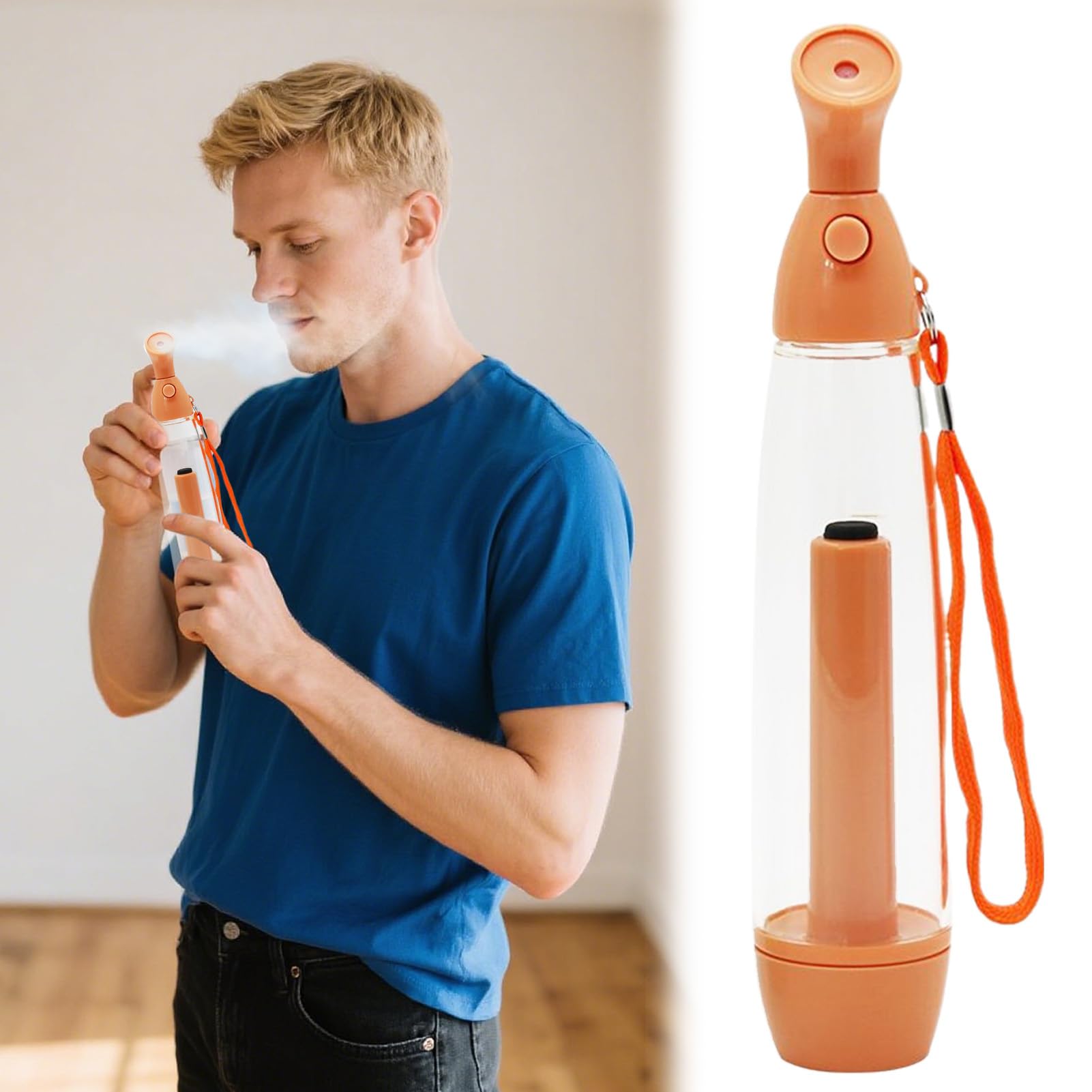 Nebulizador de Agua Spray Portátil Refrescante Pulverizador 2 Piezas Sin Baterías