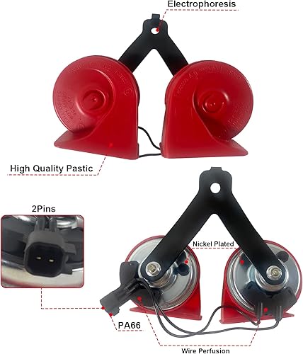 Miniatura 2 de Conjunto de bocina con soporte y enchufe compatible con Ford F-150 2015-2023 Expedition 2018-2023