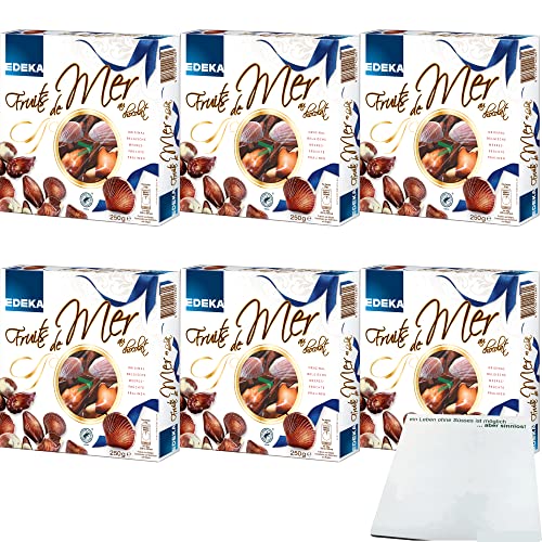 EDEKA Fruits de Mer au Chocolat 6er Pack (6x250g Packung) + usy Block