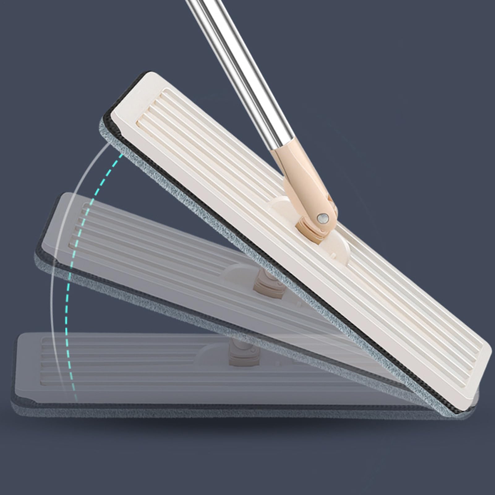 Mopa Plana Microfibra - Mopa Fregona con Cubo Escurridor - Trapeador para Limpiar Azulejos Y Paredes, Adecuado para Suelos De Madera, Vidrio, Suelos Compuestos Y Baldosas Cerámicas