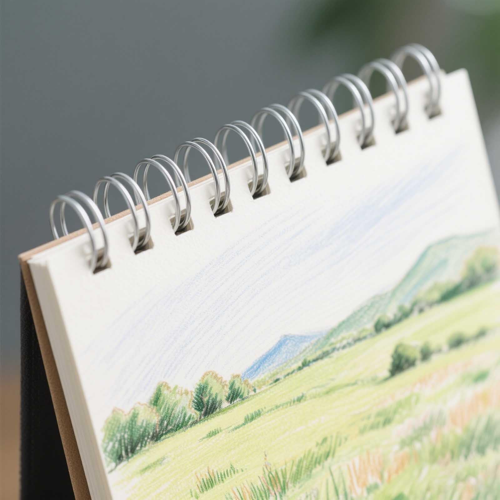 GINLANK 35 quaderni da disegno formato A6, rilegatura a spirale superiore, copertina in carta kraft, blocco per schizzi, disegno, scrittura, 120 pagine/60 fogli