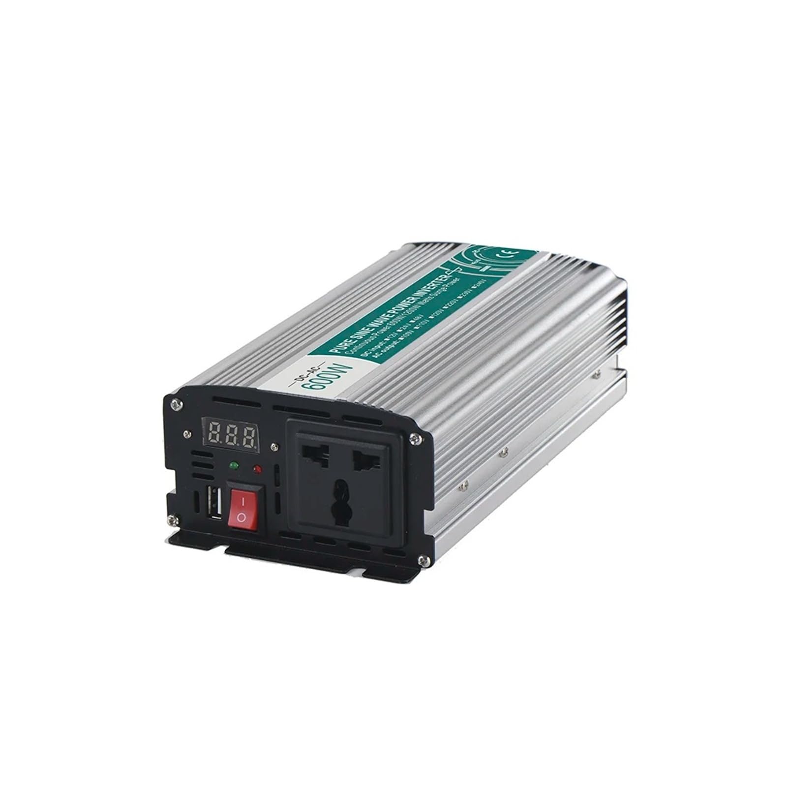 Convertidor Adaptador 300W/600W Inversor Onda Sinusoidal para Pura DC 12V/24V/48V A AC 110V/220V, Inversor Fuera Red, Trabajo Energía Panel Batería Solar inversor