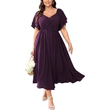 SCOMCHIC Womens Plus Size Cocktail Dress