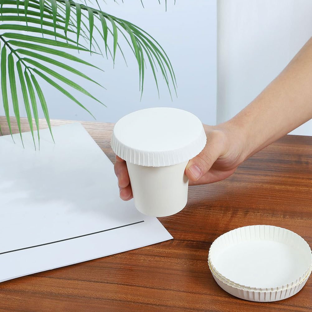 iplusmile Coperchio Della Tazza Di Carta Usa E Getta 100 Pezzi Coperchio Della Tazza Calda Per Bere Riciclato Coperture Della Di Caffè Bicchieri Di Carta Coperture Per La
