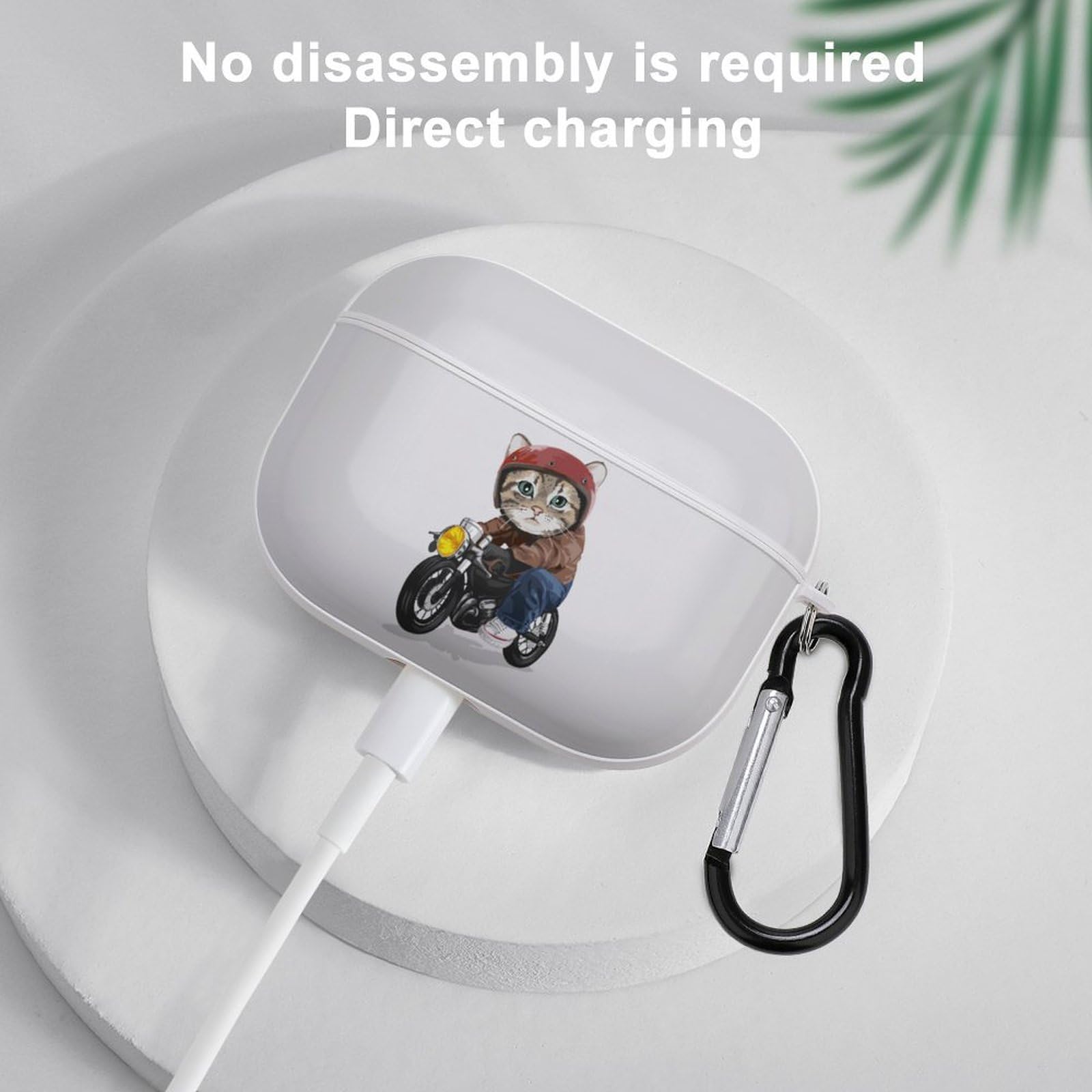 AirPods Pro2 ※白猫 Amazon | おもしろ ねこ 猫柄 可愛い かわいい (2) AirPods Pro2