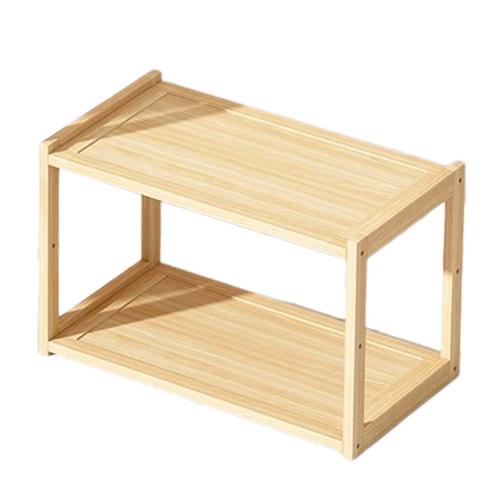 Unité de rangement de bureau élégante en 2 couches pour intérieur raffiné