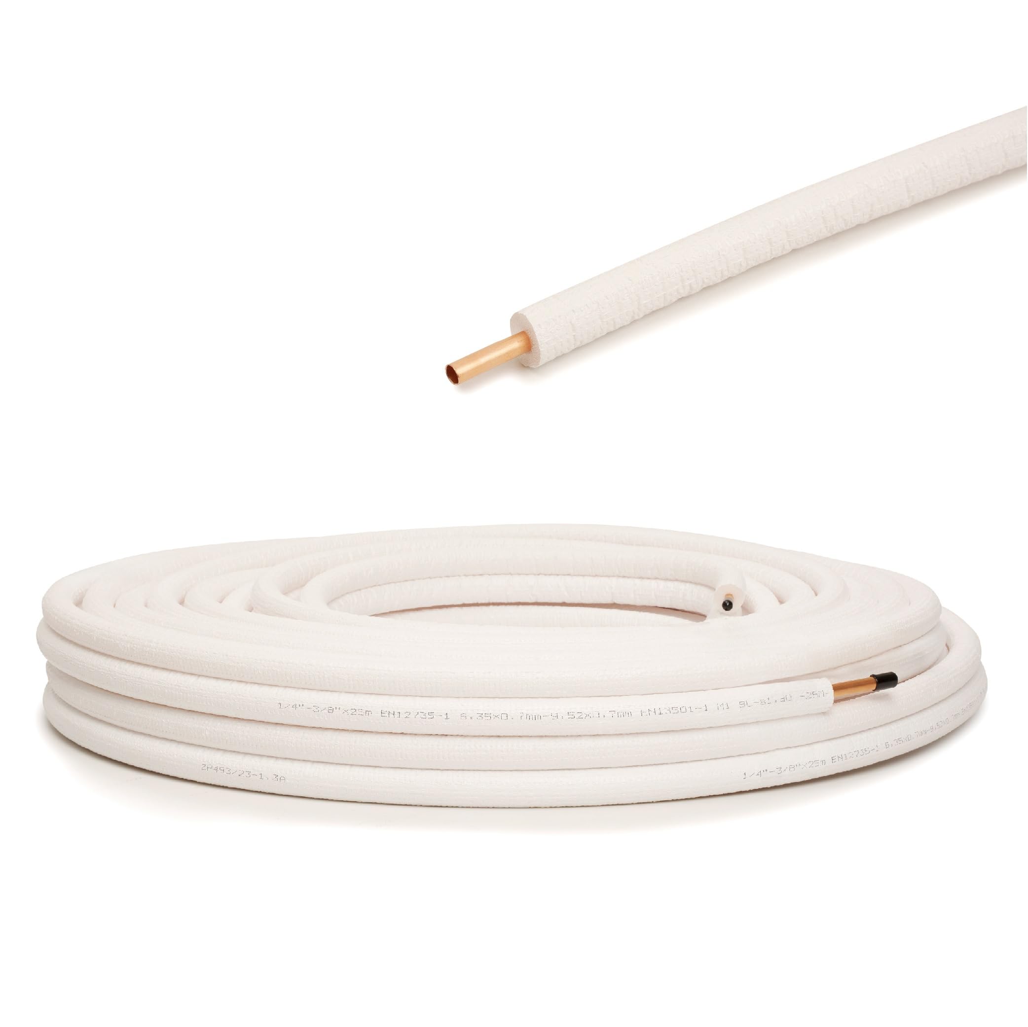 Cavo refrigerante 1/4" 3/8" 1/2" 5/8" tubo di rame isolato (3/8", 10 m)
