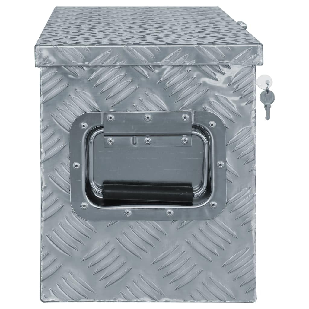 Genérico Caja de Aluminio 76,5x26,5x33 cm cm Plateada,Bricolaje,Accesorios de Bricolaje,Organización y Almacenamiento de Herramientas,Cajas de herramientas-142938
