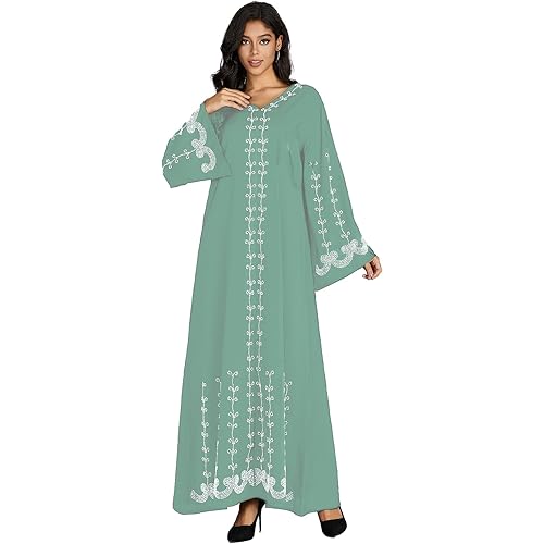 Plus Size Kaftan Dresses for Women Maxi Dress Moroccan Dubai Kaftan Dresses Abaya for Women Muslim Dressn