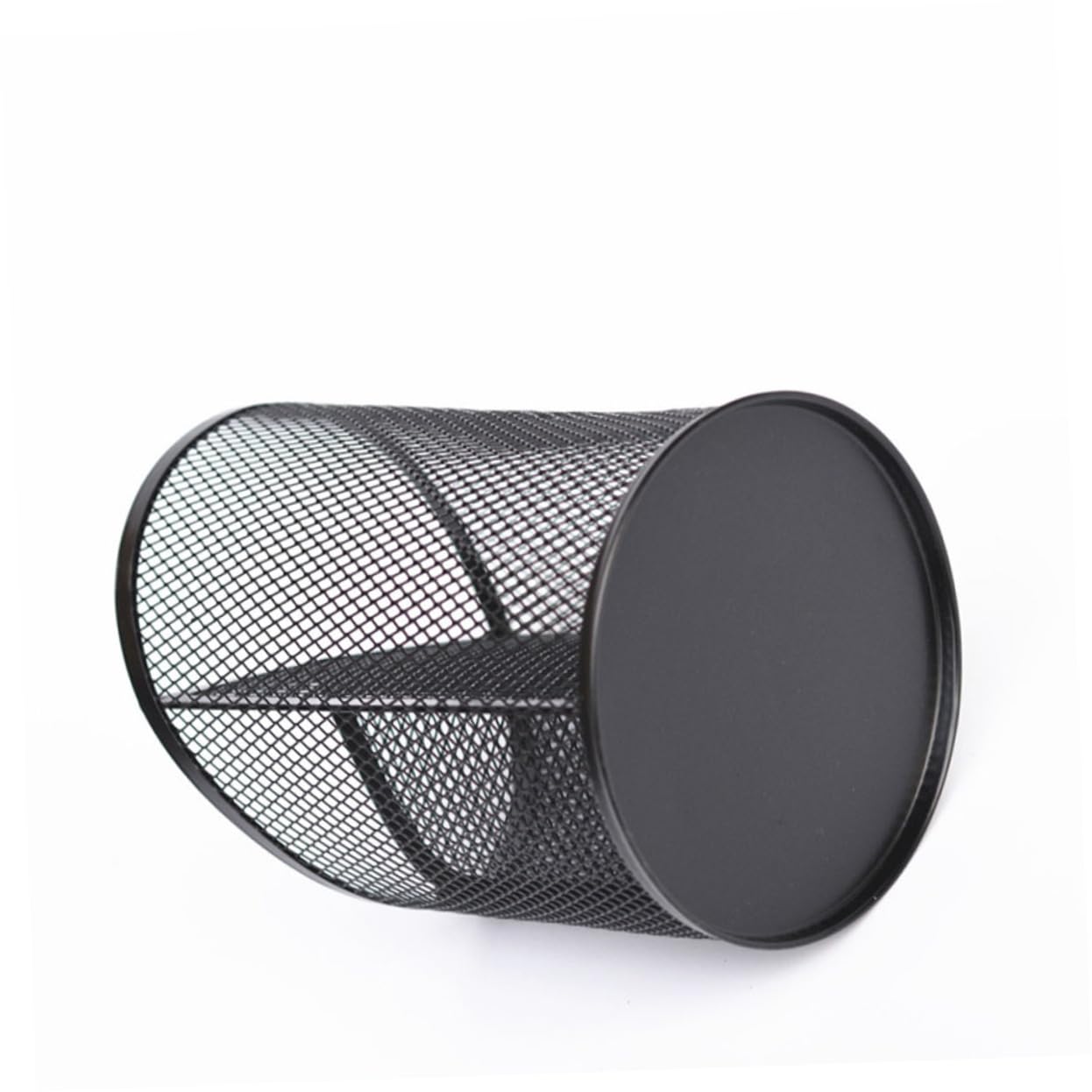 VILLCASE 3piezas Portalápices De Metal Negro Para Escritorio Organizador De Lápices y Bolígrafos Contenedor Decorativo y Para y