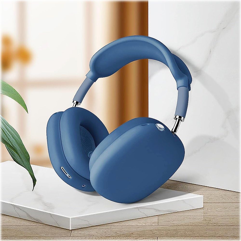 SaharaCase Silikon-Schutzhülle für Apple AirPods Max Kopfhörer [robust] Kopfhörer-Schutz, rutschfest, schmale Passform, Blau
