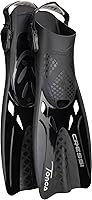 Cressi Tonga Adjustable Snorkeling Fins - Lightweight Open Heel Travel Fins with Durable Buckles & Comfort Fit
