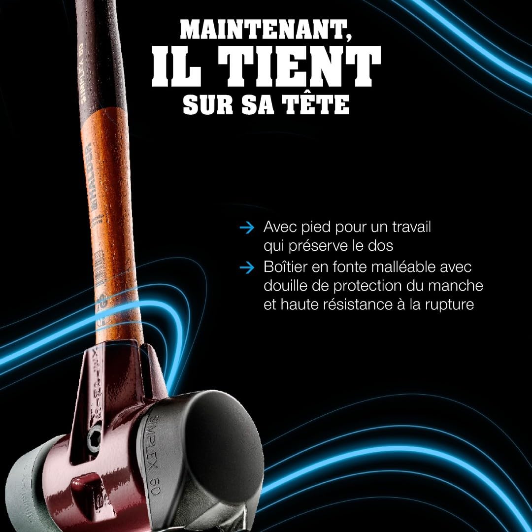 Simplex 3027s025 Kit de démarrage Simplex D80, composition en caoutchouc avec pied/superplastique, ainsi qu'un insert de frappe TPE soft et TPE mid et décapsuleur
