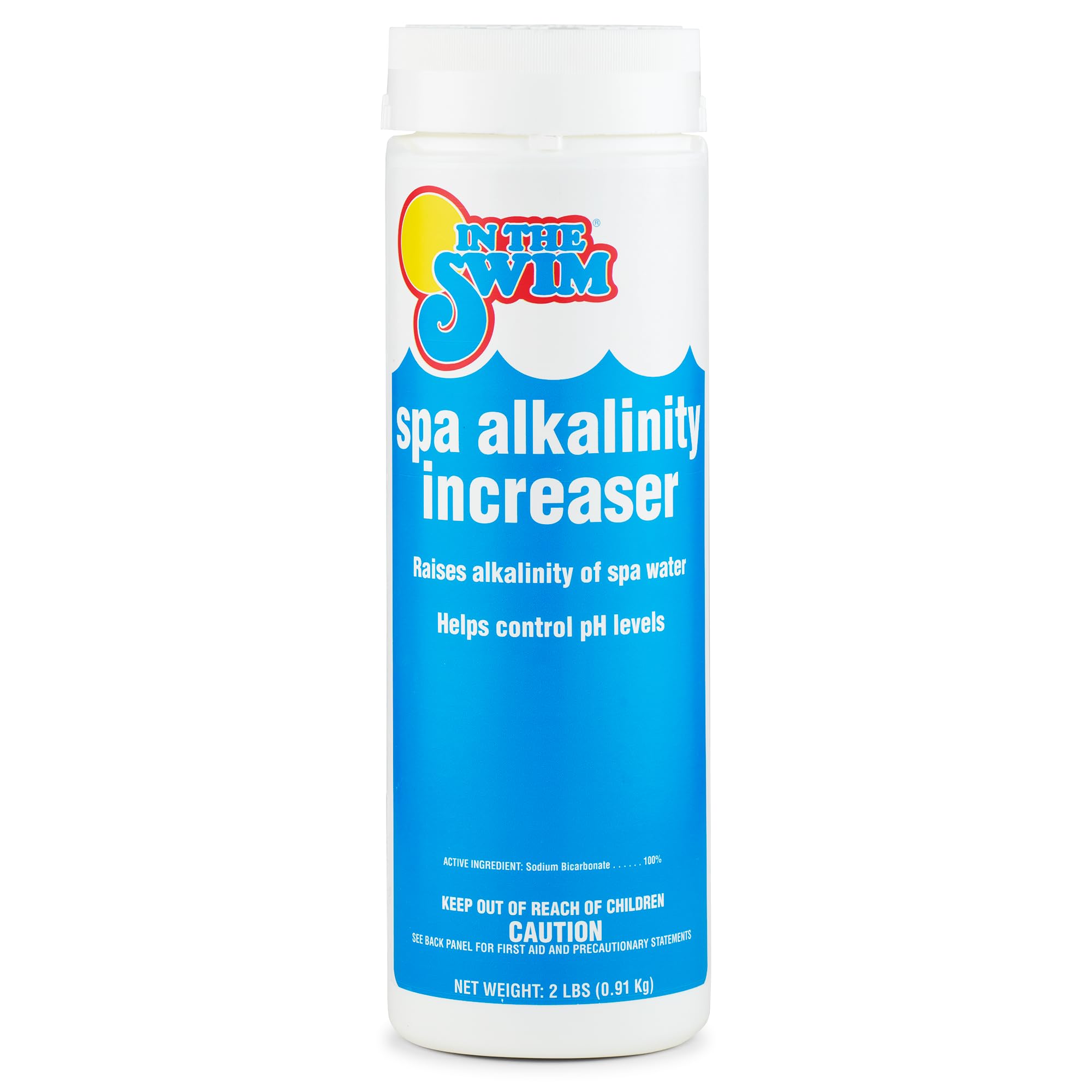 In The Swim Alkalinity Increaser for Spas and Hot Tubs - Raises Alkalinity and Balances pH Levels in Your Spa or Hot Tub Water - 100% Sodium Bicarbonate - 2 Pounds