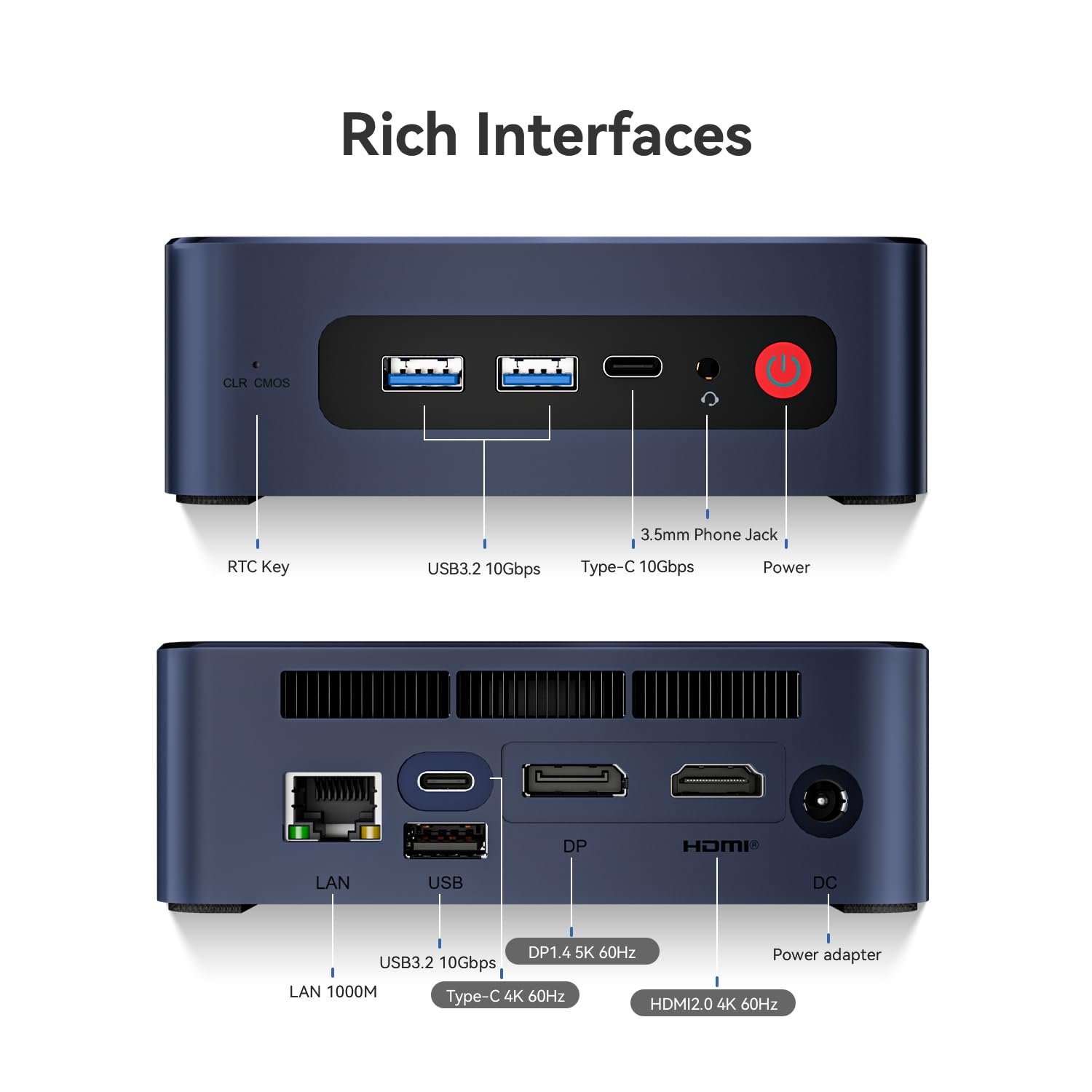 Amazon.com: Beelink Mini PC, SEI10 דור 10 Intel Core i5-1035G7 (4C