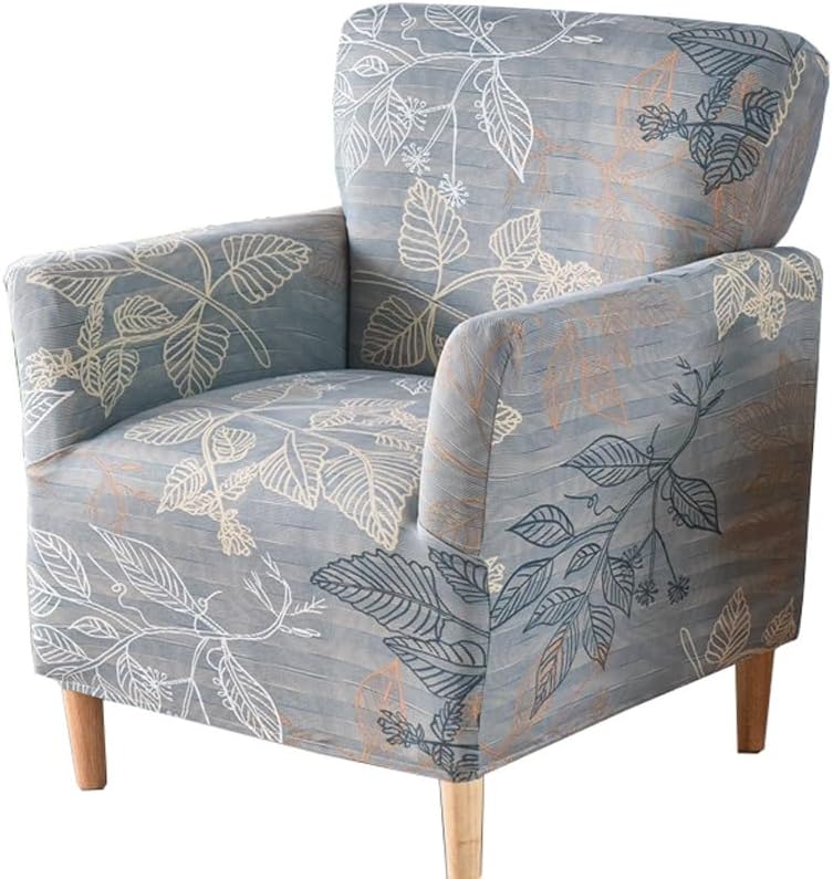 XMAYODS Funda para silla de club, fundas suaves y elásticas para silla de sala de estar y dormitorio, funda para silla de bañera, funda lavable para