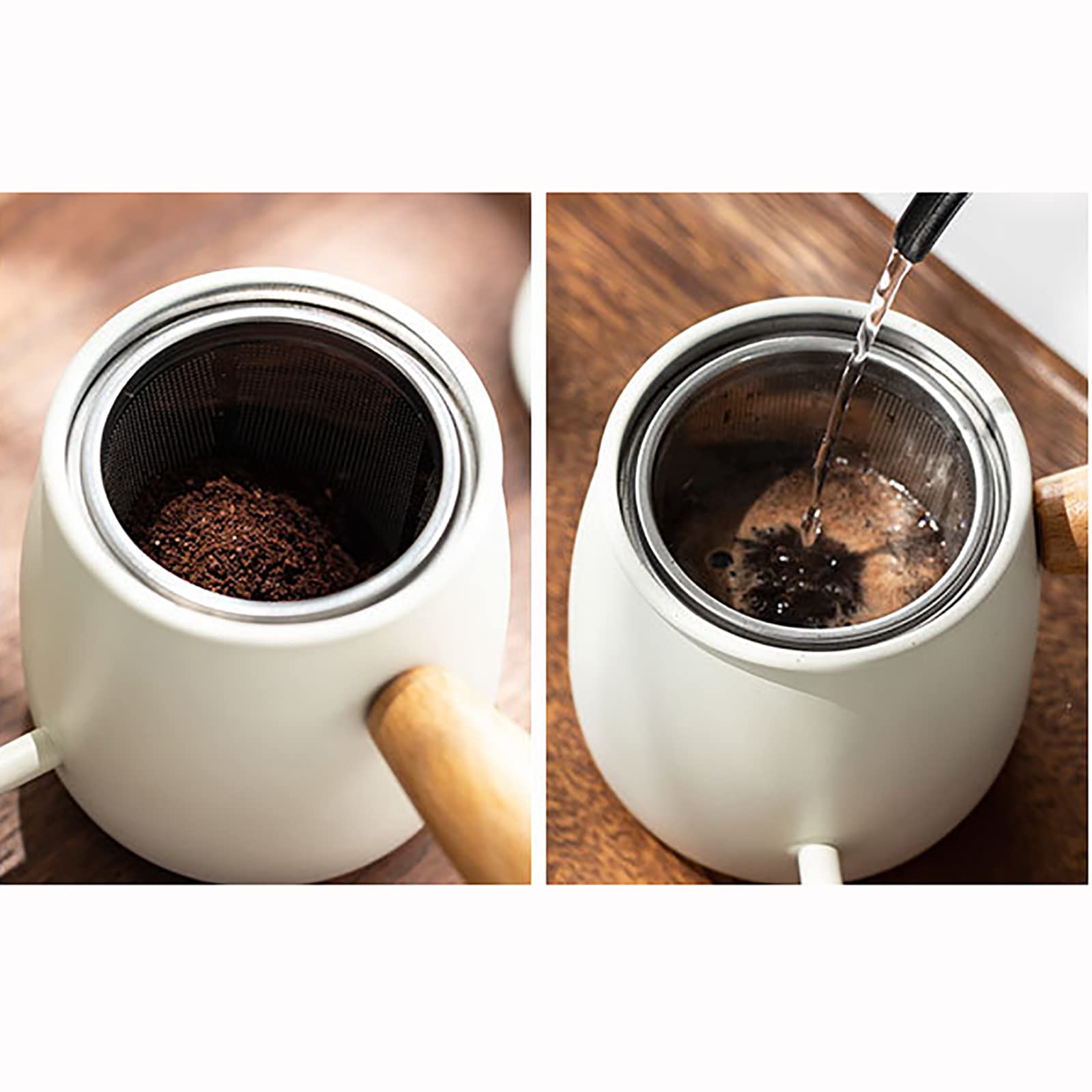 Bollitore da caffè collo d'oca 20 oz Teiera, Caffettiera a goccia per la produzione di