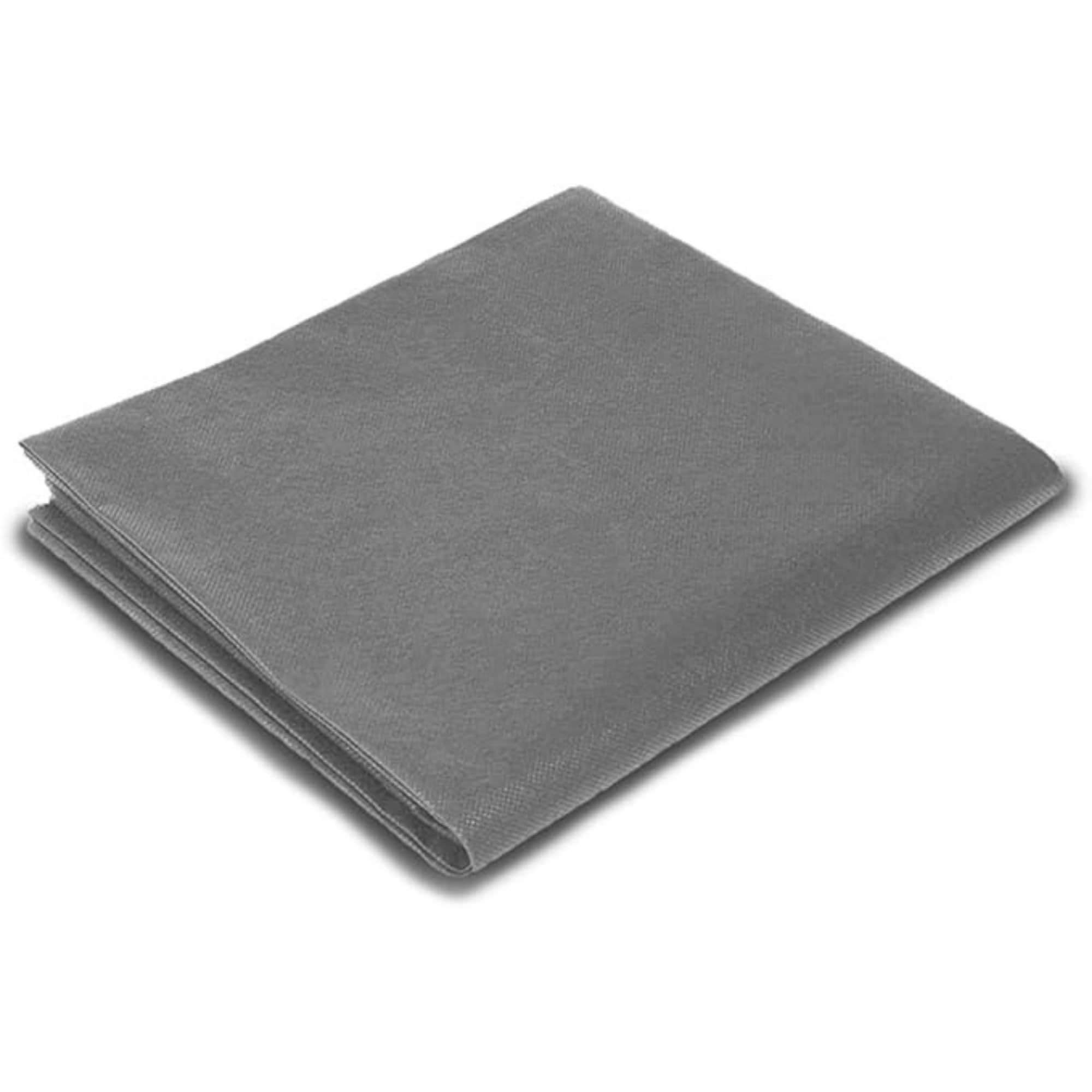 Manteles cubremanchas desechables gris TNT 100 x 100 cm resistentes tipo tela alto gramaje 48 g manteles fiesta restaurante pizzería agroturismo trattoria mantel desechable impermeable (400)