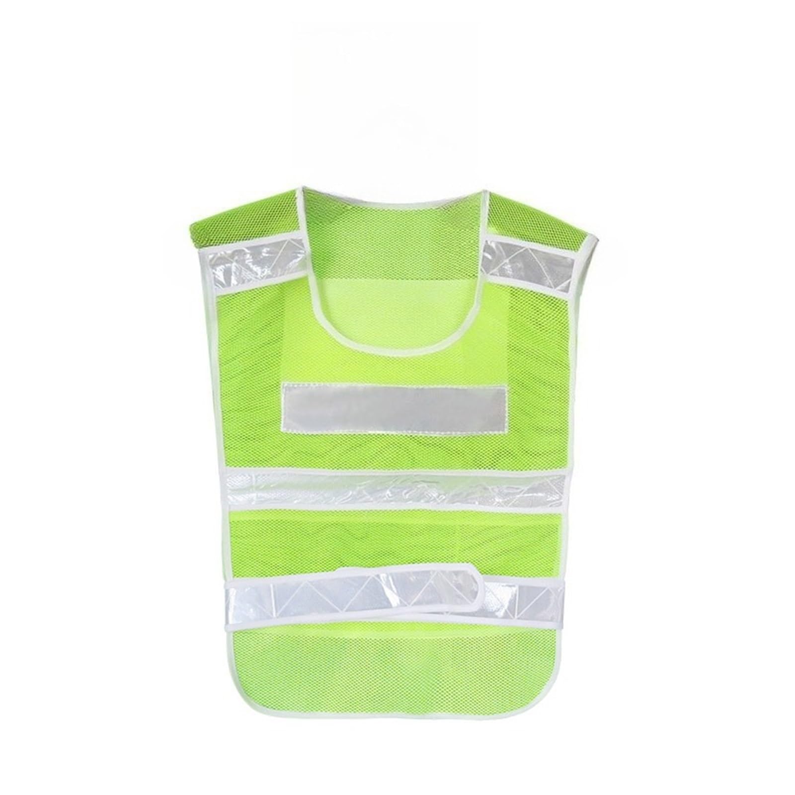 Chaleco Reflectante de Alta Visibilidad, Chaqueta, Ropa Trabajo, Motocicleta, Ciclismo, Deportes al Aire Libre para la construcción, Trabajos al Aire Libre(Green-1pcs)
