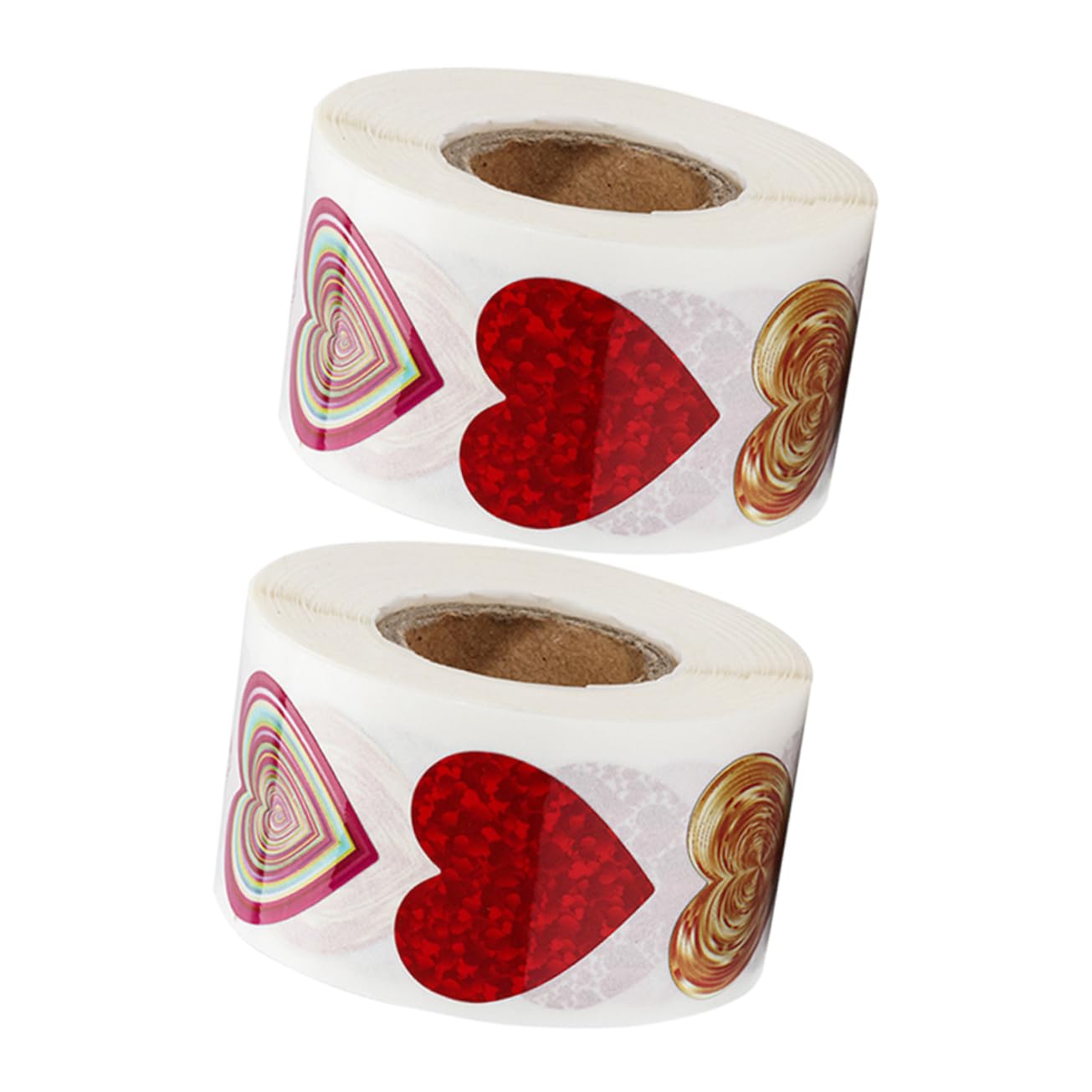 5 Set Etichetta Adesiva D'amore Adesivi Punto Anelli Carta Gel Etichette Cuore Lettera Bomboniere Matrimonio Etichetta Adesivo Adesivo Argento Brillante 2 * 5