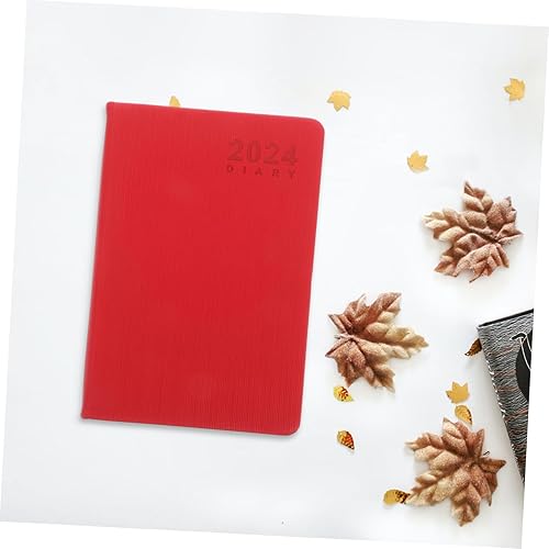 Miniatura 4 de EXCEART Agenda 2024, bloc de notas diario, planificador semanal portátil de grabación, bloc de notas