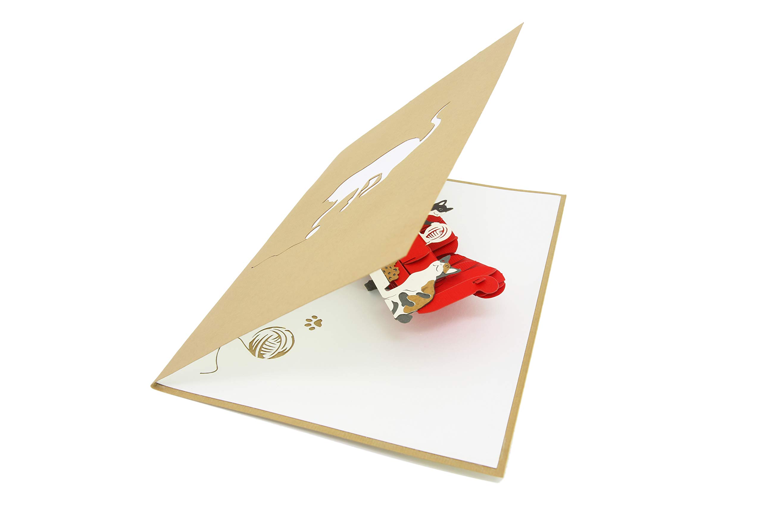 Biglietto Auguri Con Gatti AUGURI GATTASTICI Ideale Per Gattofili Per - Foto 6