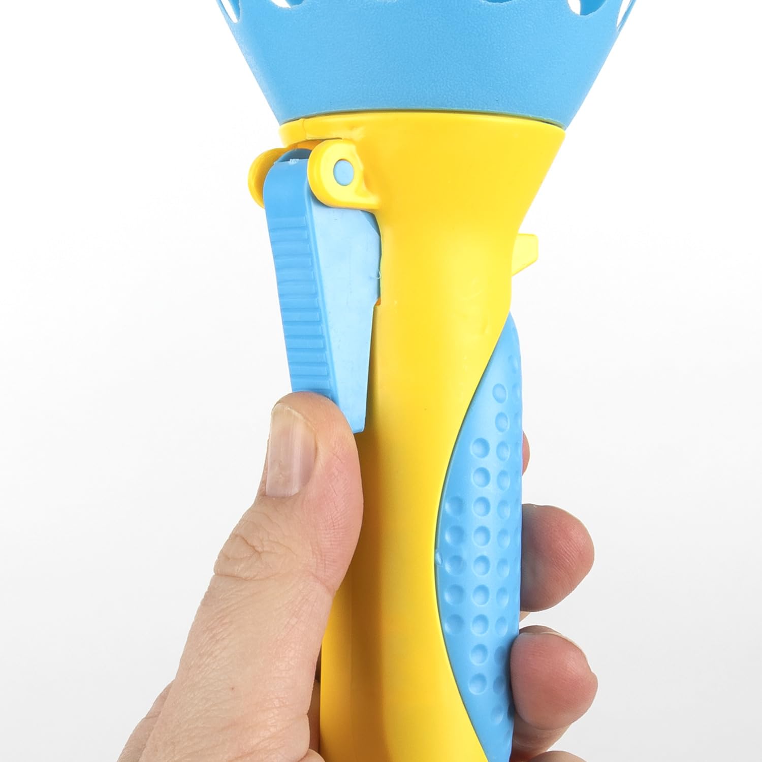 Idena 40251-Gioco XXL con 2 Tazze per la Cattura, incl. 3, Gioco di Palline per Giardino, Parco e Spiaggia, Colore Yellow/Blue, Large, 40251