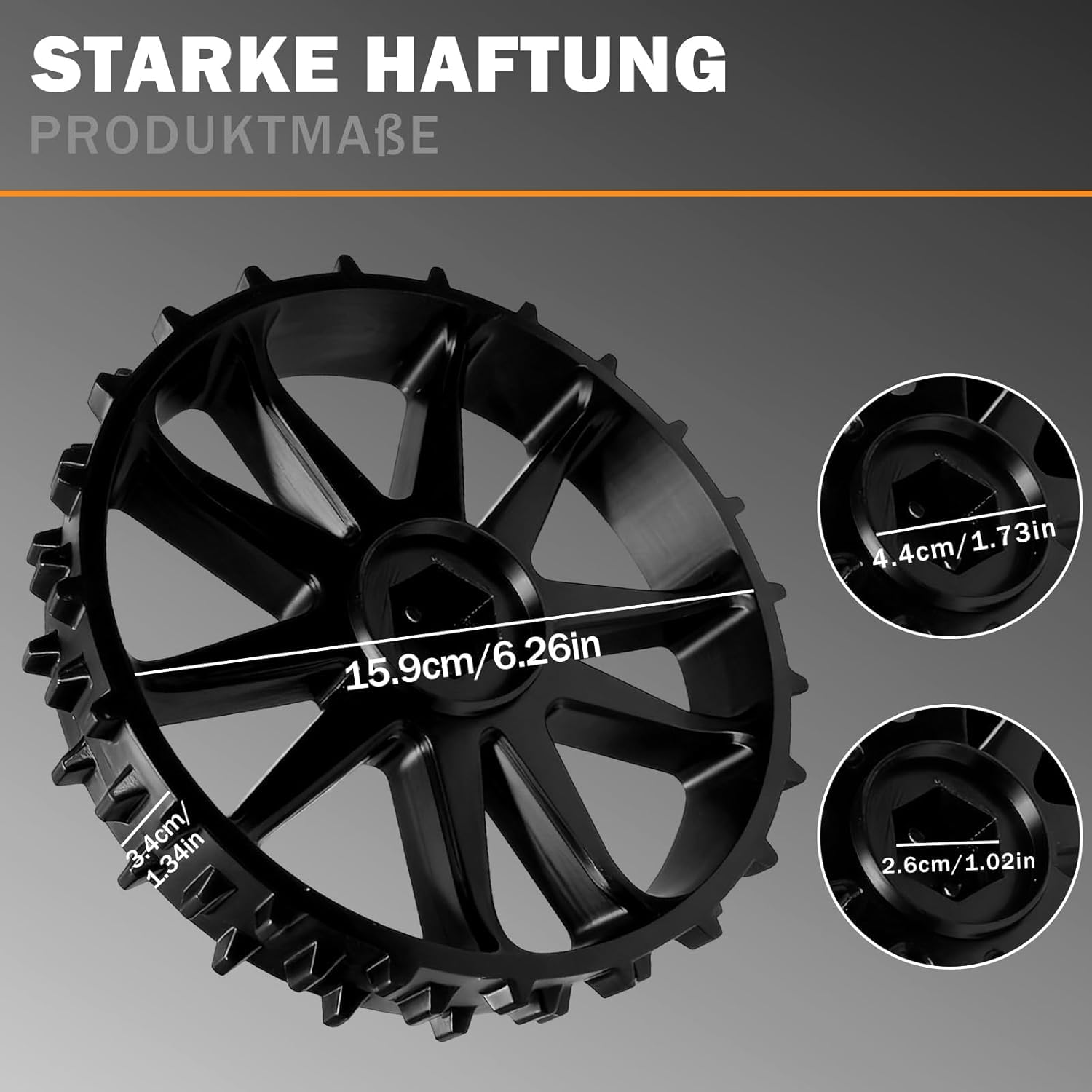 2er Set Antriebsrad Rad R38Li R40Li R50Li R70Li R80Li Automower 105/305 / 308 mehr Grip