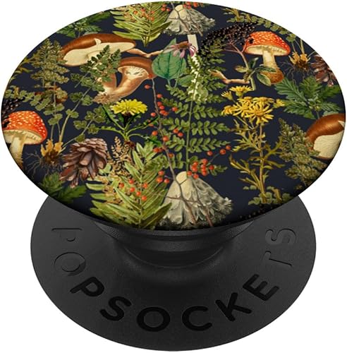 Setas bosques escena saúco hongos naturaleza shrooms PopSockets PopGrip agarre intercambiable para teléfonos y tabletas