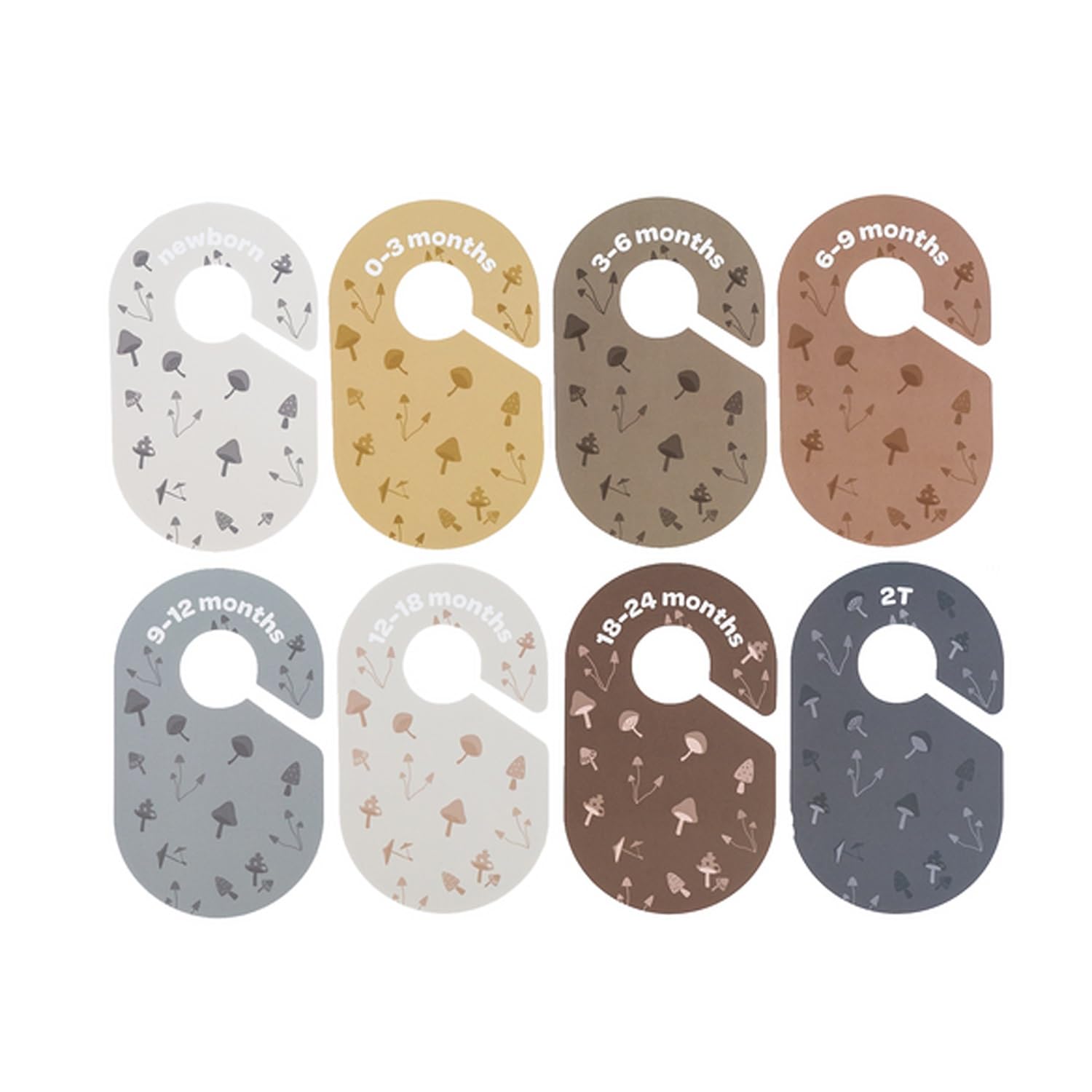 Mushroom Baby Closet Dividers Set for Newborn to 2T