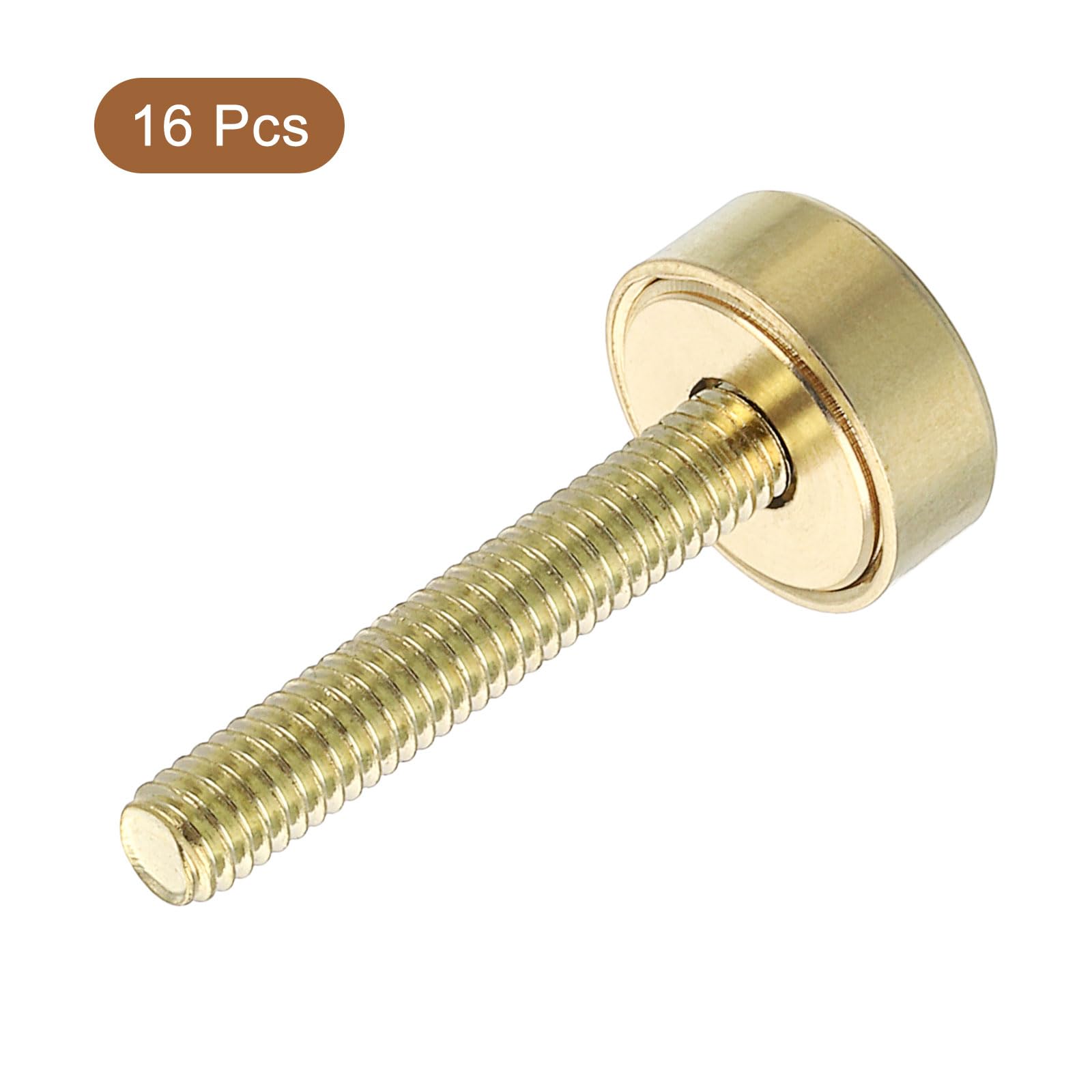 Viti Decorative In Ottone 16 Pezzi - Tappi Oro 12mm Per Specchi, Mobili, Decorazioni - Foto 12