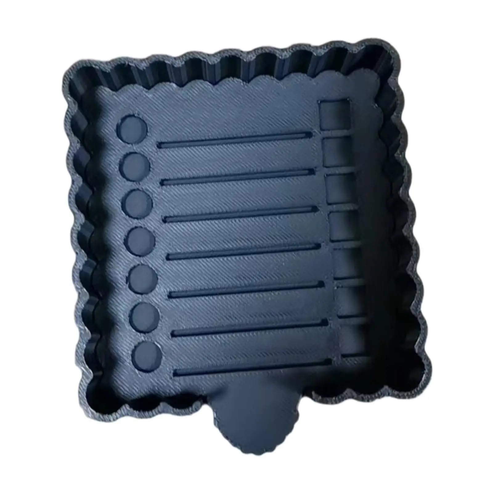 Yangshe Black 4Pcs Sticky Notes Holder With Stencil Desk Organizer For 3X3 Notepads
