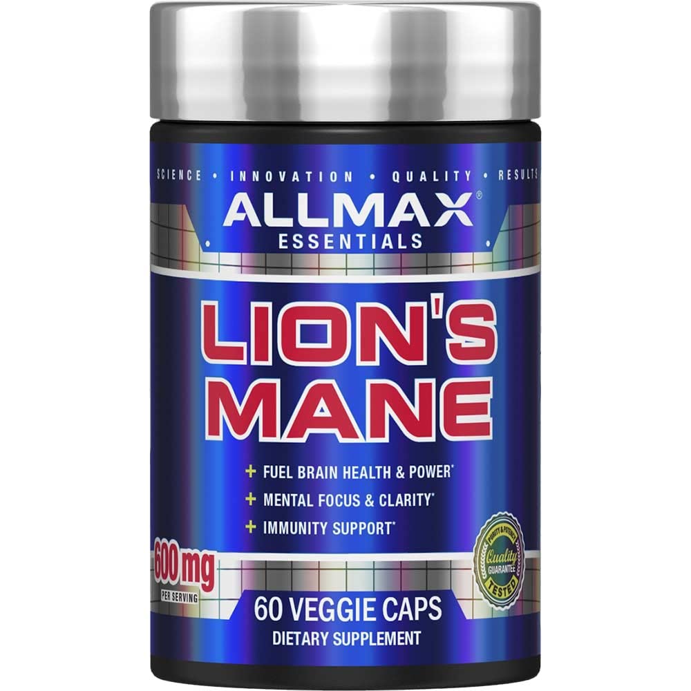 ALLMAX Lion’S Mane - 60 Veggie Capsules - Advanced Nootropic - 30 Servings
