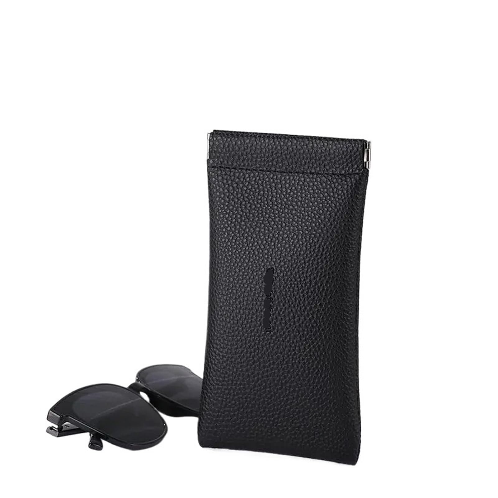 funda gafas Estuche For Gafas De Mujer PU Con Cierre Automático Suave Organizador Cables Datos