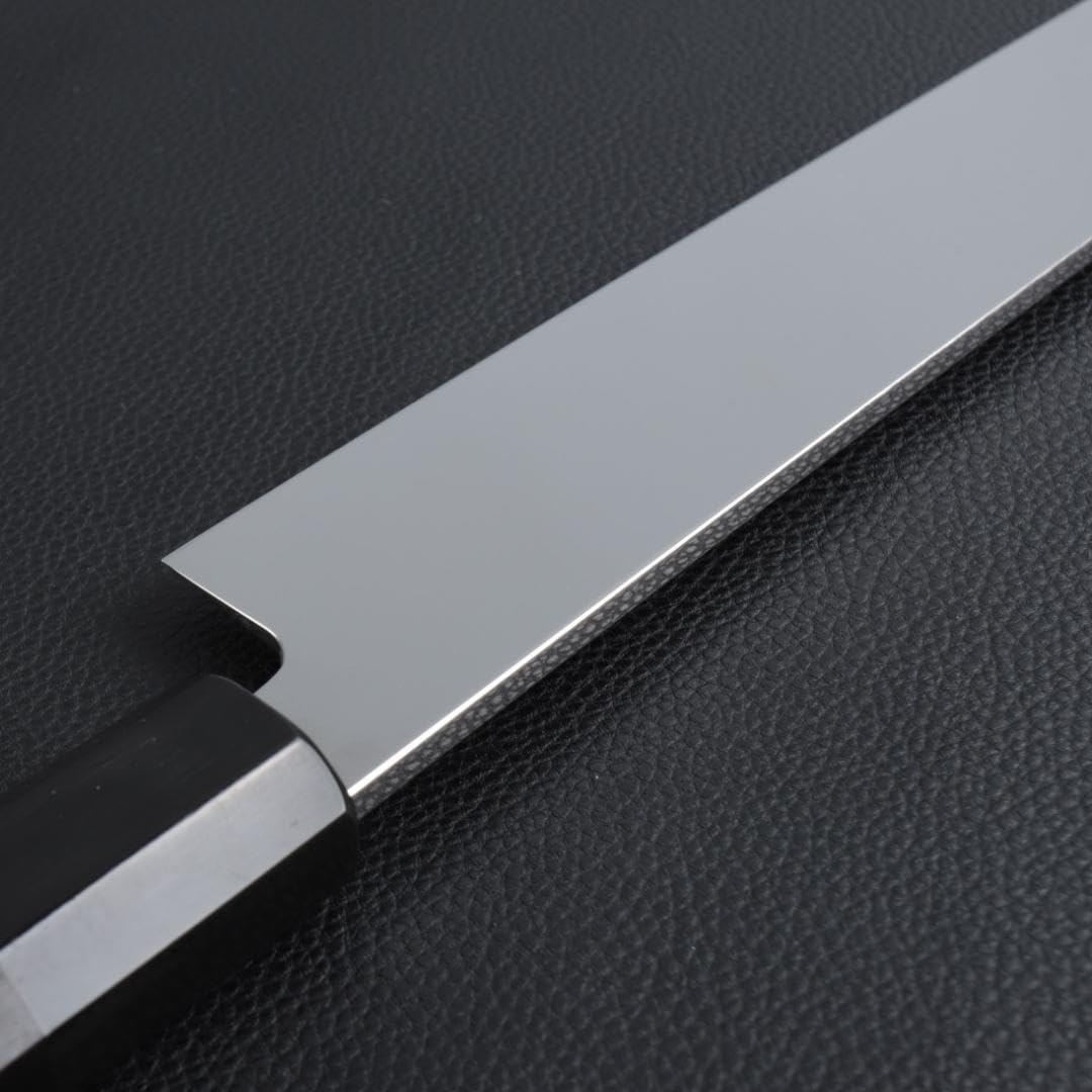 Amazon.co.jp: 8170 鏡面仕上げ 先丸包丁 尺 VG10 刃は究極切れ味 黒檀 