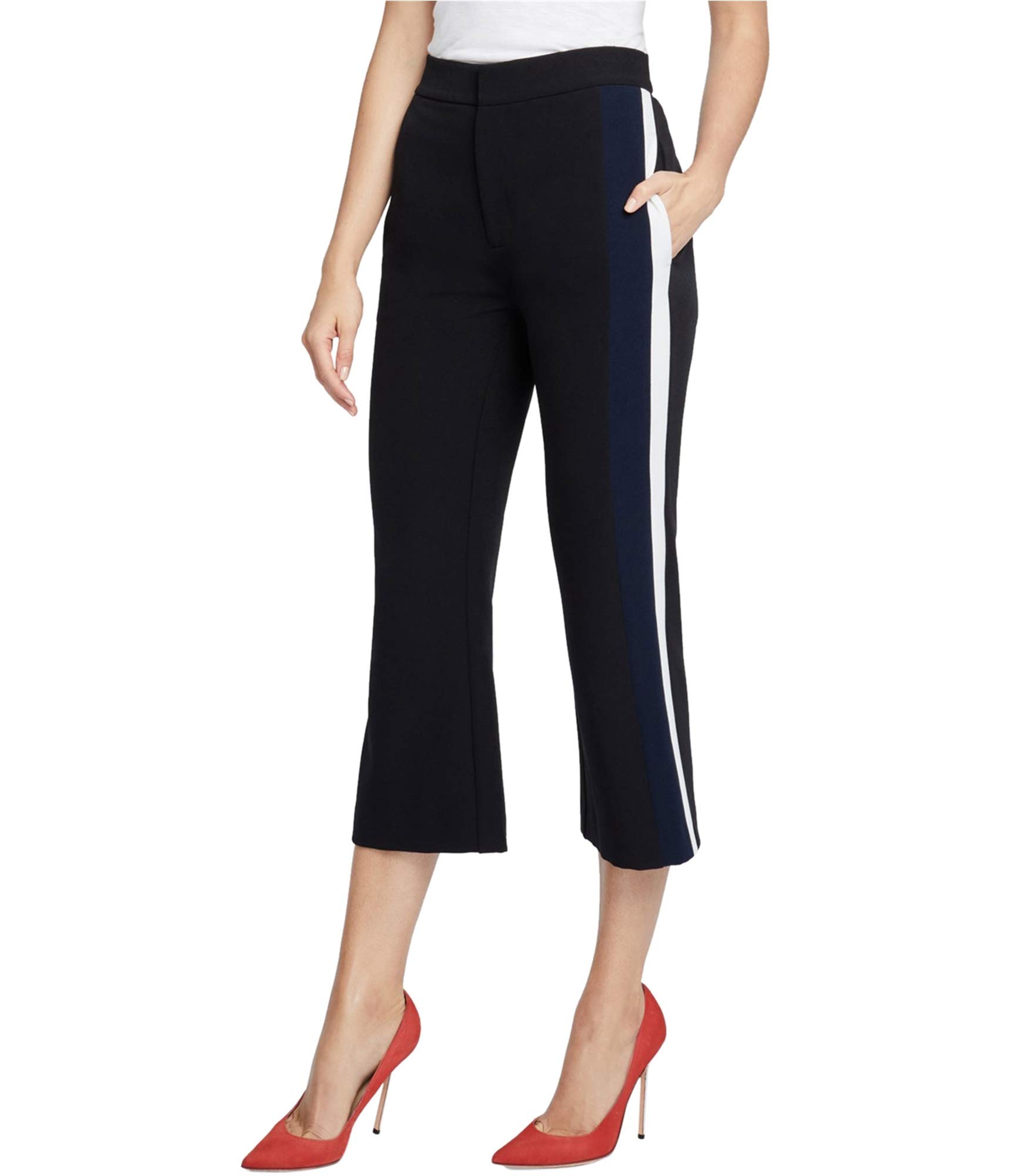 Rachel Roy Womens Gwen Casual Cropped Pants Black 6