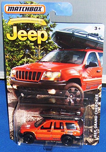 2016 Matchbox Jeep 75th Anniversary - Jeep Grand Cherokee (Orange)