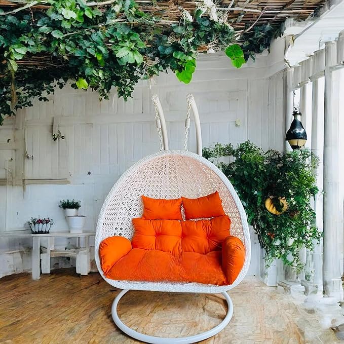 Image of Outdoor Furniture Double Seater Swing, Beautiful Swing with Stand