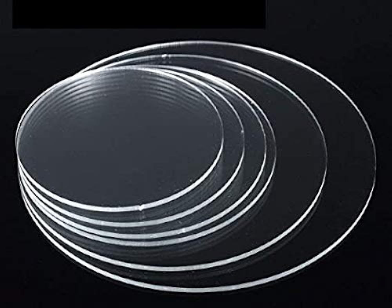 BIGMALL 10 mm Acrylic Sheet Circle Perspex Plexiglass (6 Inch Diameter, Transparent/clear)
