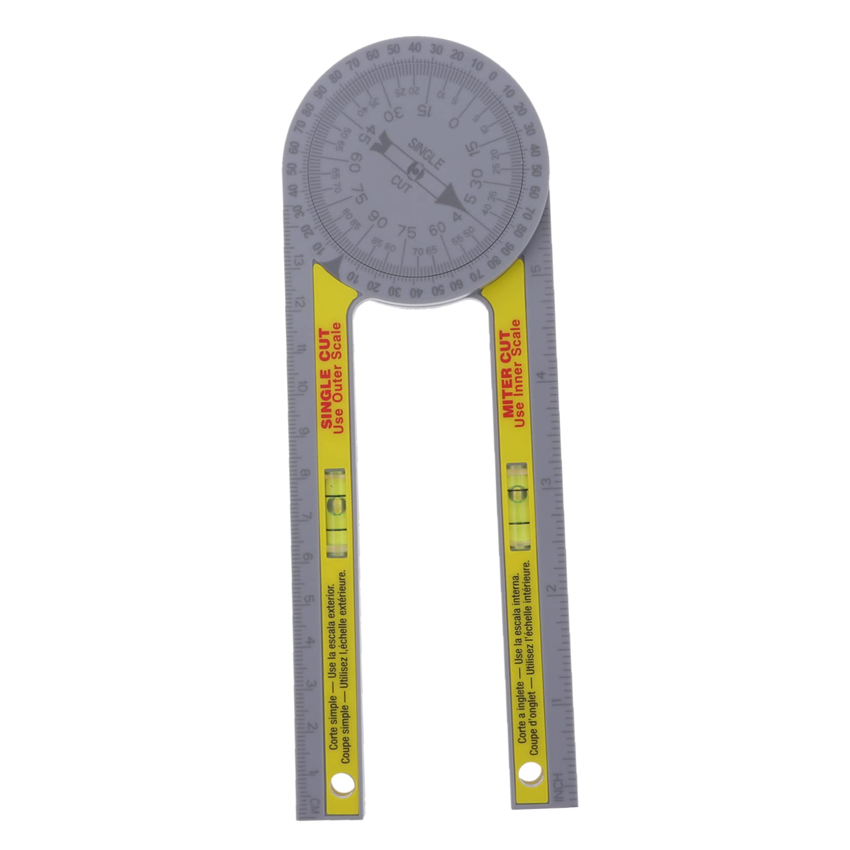 WOONEKY Angle Protractor Industry Protractor Ruler for Woodworking Digital Angle Ruler Carpentry Ruler Angle Measuring Ruler Miter Gauge Workworking Protractor Ruler for Carpenter Plastic