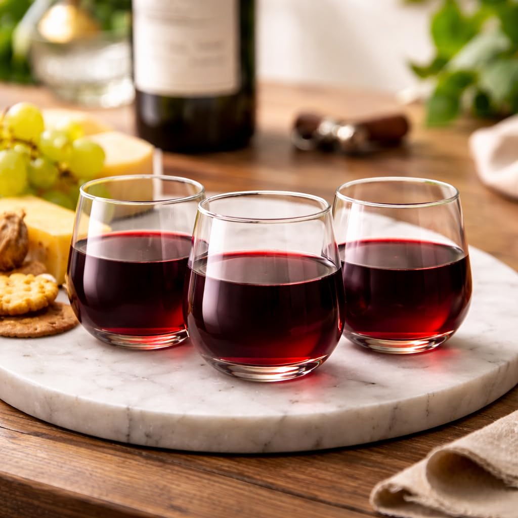 Amazon.com: Lillian Clear Classic Stemless Wine Tumbler, 12 oz   Unbreakable Disposable Plastic Cups for Weddings & Parties, 72 Pack :  Health & Household