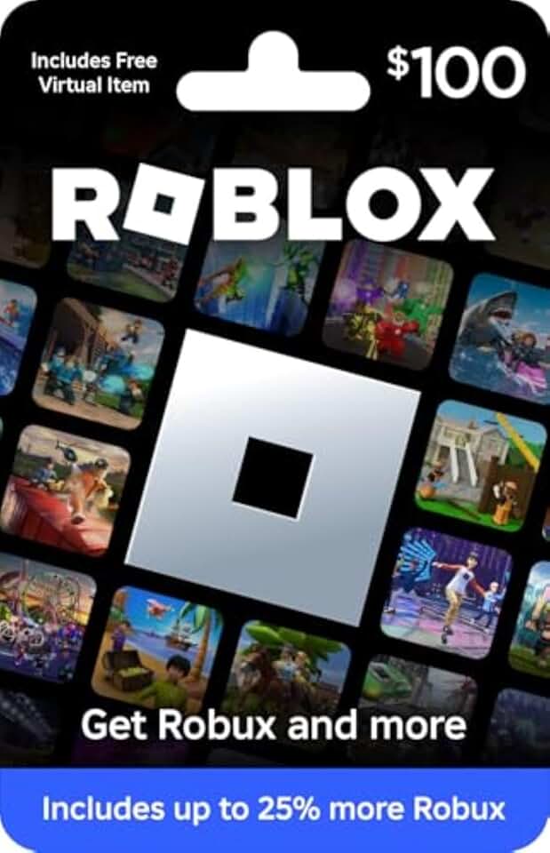 Roblox Physical Gift Card [Includes Free Virtual Item] [Redeem Worldwide] - $100